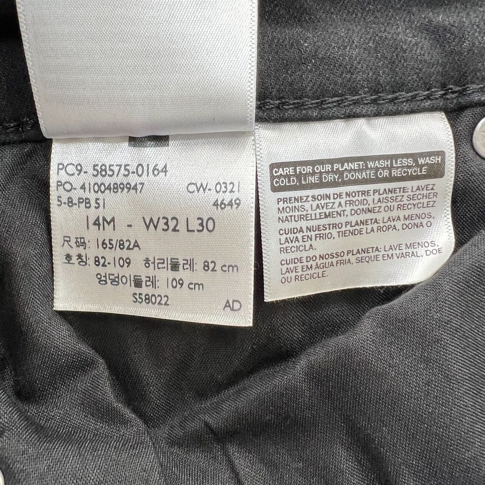 Levis Classic Mid Rise Skinny Slim Fit Jeans Womens 14 Medium 32 x 30 Black - Picture 4 of 9